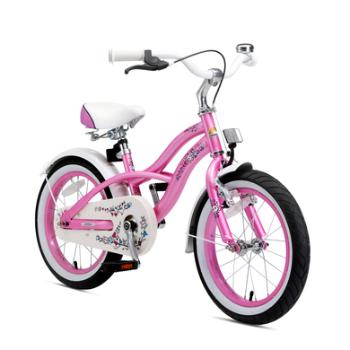 bikestar Premium Design Rower 16 , Cruiser Pink