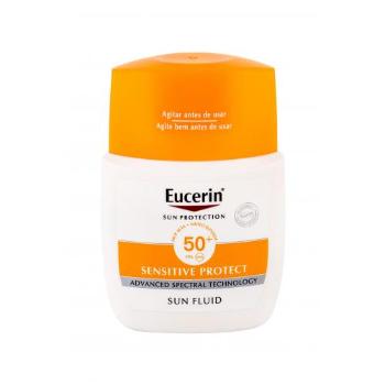 Eucerin Sun Sensitive Protect Sun Fluid Mattifying SPF50+ 50 ml preparat do opalania twarzy unisex Uszkodzone pudełko