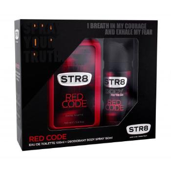 STR8 Red Code zestaw Edt 100ml + 150ml deodorant dla mężczyzn Uszkodzone pudełko
