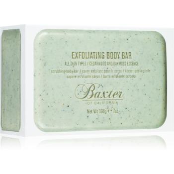 Baxter of California Exfoliating Body Bar Cedarwood & Oakmoss Essence złuszczające mydło do ciała dla mężczyzn 198 g