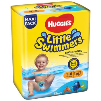 HUGGIES Pieluszka do pływania Little Pływacy rozmiar 5-6 4 x 19 szt.