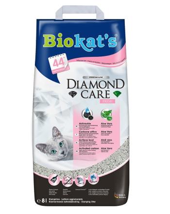 BIOKAT'S Diamond Care Fresh 8 l żwirek bentonitowy o zapachu pudru