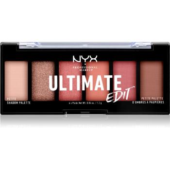 NYX Professional Makeup Ultimate Edit Petite Shadow paleta cieni do powiek odcień 01 Warm Neutrals 6x1.2 g