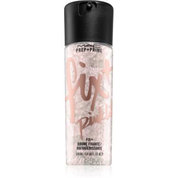 MAC Cosmetics Prep + Prime Fix+ (Shimmer) mgiełka do twarzy utrwalająca makijaż dla natychmiastowego rozświetlenia odcień Pinklite 100 ml