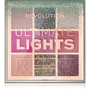 Makeup Revolution Ultimate Lights paleta cieni do powiek odcień Pinks 8,1 g