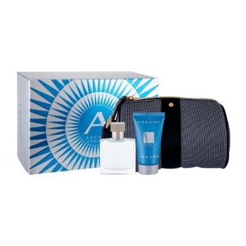 Azzaro Chrome zestaw Edt 30ml + 50ml Żel pod prysznic + Kosmetyczka dla mężczyzn