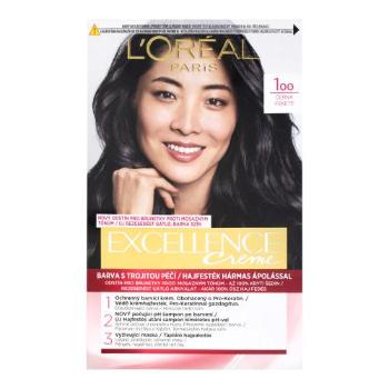 L'Oréal Paris Excellence Creme Triple Protection 48 ml farba do włosów dla kobiet 100 Black