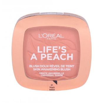 L'Oréal Paris Wake Up & Glow Life´s a Peach 9 ml róż dla kobiet 01 Peach Addict