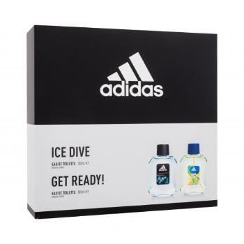 Adidas Ice Dive zestaw Edt 100 ml + Edt Get Ready! 100 ml dla mężczyzn Uszkodzone pudełko