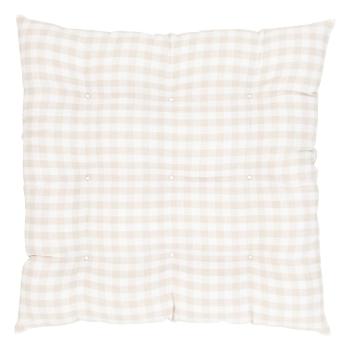 Beżowa bawełniana poduszka na krzesło Westwing Collection, 40x40 cm