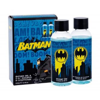 DC Comics Batman zestaw Żel pod prysznic 100 ml + Szampon i odżywka 2w1 100 ml dla dzieci Uszkodzone pudełko