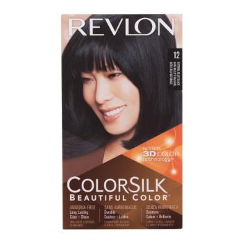 Revlon Colorsilk Beautiful Color farba do włosów Farba do włosów 59,1 ml + utleniacz 59,1 ml + odżywka 11,8 ml + rękawiczki W 12 Natural Blue Black