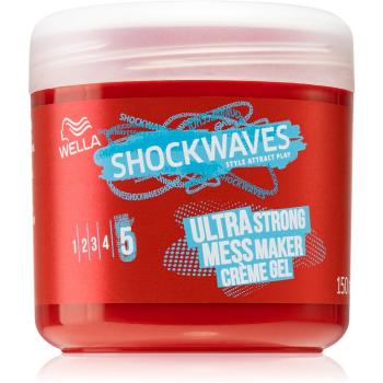 Wella Shockwaves Ultra Strong Mess Maker kremowy żel do włosów 150 ml