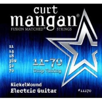Curt Mangan 11-70 Nickel Wound Drop Tuning 11170 Struny Do Gitary Elektrycznej