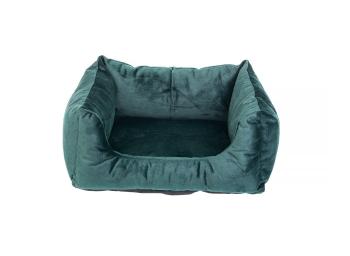 FERA Glamour sofa legowisko prostokątne zielone L 65x75x27 cm