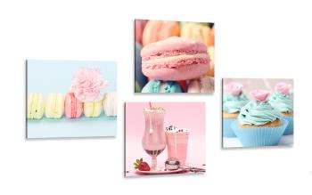 Zestaw obrazów dla miłośników słodkiej pokusy - 4x 60x60