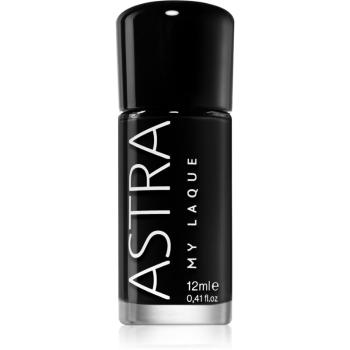 Astra Make-up My Laque 5 Free lakier do paznokci o dużej trwałości odcień 45 Super Black 12 ml