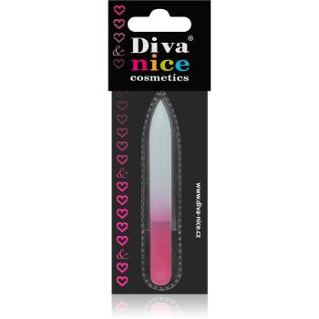 Diva & Nice Cosmetics Accessories szklany pilniczek do paznokci mały Pink