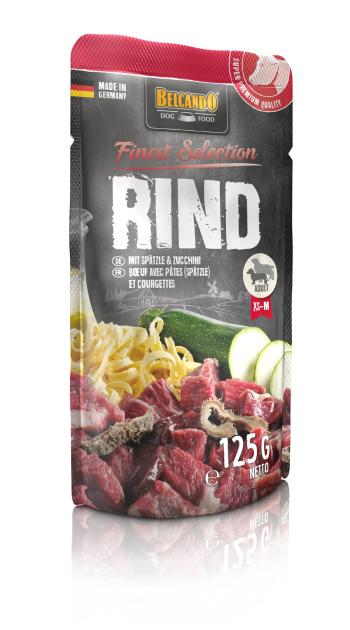 BELCANDO Finest Selection Wołowina z kluskami i cukinią 125 g mokra karma dla psa