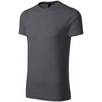 Ekskluzywna koszulka męska, jasnoszary, XL