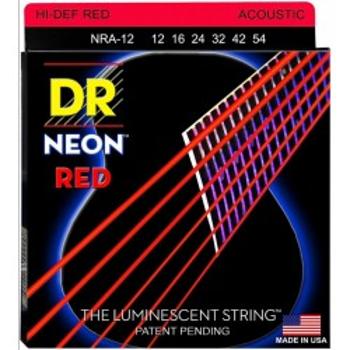 Dr Nra 12-54 Neon Red Struny Gitara Akustyczna