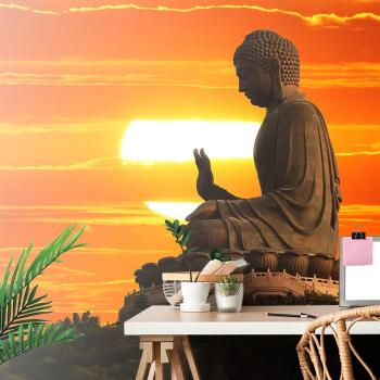 Tapeta Posąg Buddy o zachodzie słońca - 300x200