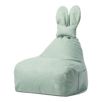 Zielony worek do siedzenia dla dzieci The Brooklyn Kids Funny Bunny