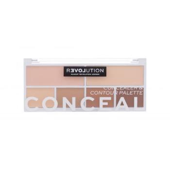 Revolution Relove Conceal Me Concealer & Contour Palette 11,2 g paletka do konturowania dla kobiet Light