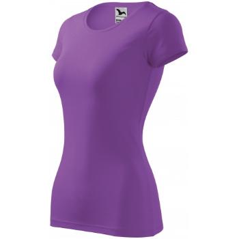 Koszulka damska slim-fit, purpurowy, L