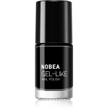 NOBEA Day-to-Day Gel-like Nail Polish lakier do paznokci z żelowym efektem odcień Black sapphire #N22 6 ml