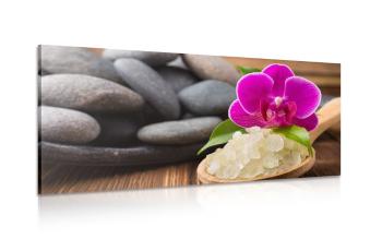 Obraz sól morska i kamienie Zen - 100x50