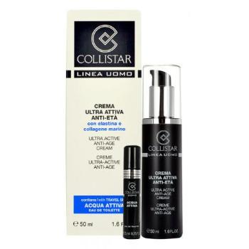 Collistar Men Ultra Active Anti-Age Cream zestaw 50 ml Anti-Age Cream + 7,5 ml edt Acqua Attiva dla mężczyzn