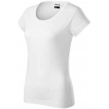 Trwała koszulka damska o dużej gramaturze, biały, 3XL