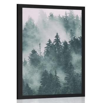 Plakat góry we mgle - 40x60 black