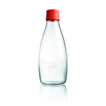 Czerwona butelka ze szkła ReTap, 800 ml