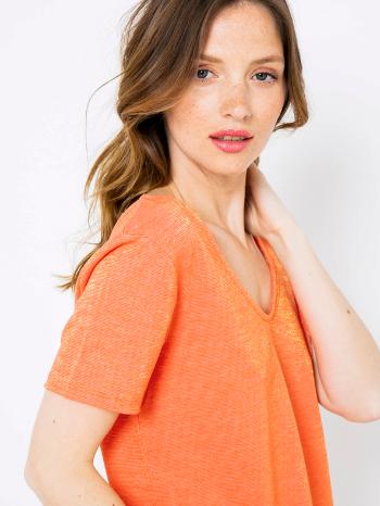 CAMAIEU Koszulka Pomarańczowy