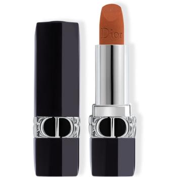 DIOR Rouge Dior trwała szminka flakon napełnialny odcień 200 Nude Touch 3,5 g