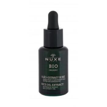 NUXE Bio Organic Rice Oil Extract Night 30 ml serum do twarzy dla kobiet Uszkodzone pudełko