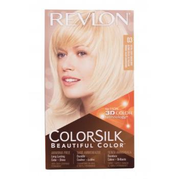 Revlon Colorsilk Beautiful Color farba do włosów Farba do włosów 59,1 ml + utleniacz 59,1 ml + odżywka 11,8 ml + rękawiczki 03 Ultra Light Sun Blonde