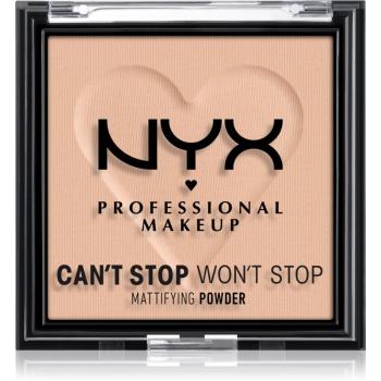 NYX Professional Makeup Can't Stop Won't Stop Mattifying Powder puder matujący odcień 04 Meduim 6 g