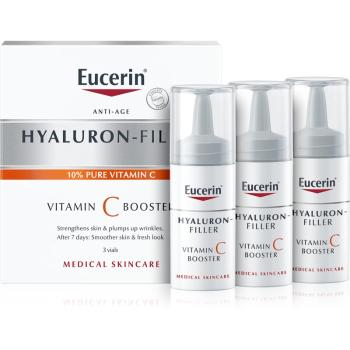 Eucerin Hyaluron-Filler Vitamin C Booster rozjaśniające serum przeciwzmarszczkowe z witaminą C 3x8 ml