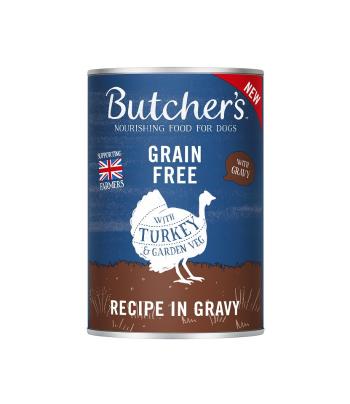 BUTCHER'S Original Recipe in Gravy, karma dla psa, kawałki z indykiem w sosie, 400g