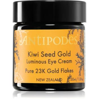 Antipodes Kiwi Seed Gold rozjaśniający krem do okolic oczu ze złotem 30 ml