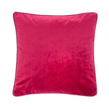Ciemnoróżowa poduszka Tiseco Home Studio Velvety, 45x45 cm