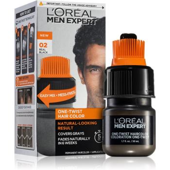 L’Oréal Paris Men Expert One Twist farba do włosów z aplikatorem dla mężczyzn 02 Real Black