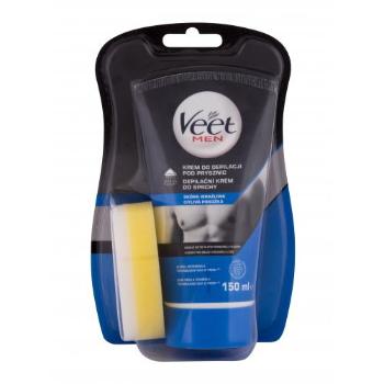 Veet Men In Shower Hair Removal Cream Sensitive Skin 150 ml akcesoria do depilacji dla mężczyzn Uszkodzone pudełko