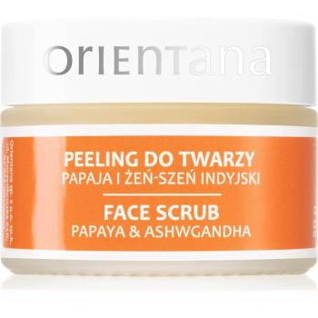 Orientana Papaya & Ashwagandha Face Scrub maseczka nawilżająca do twarzy 50 g
