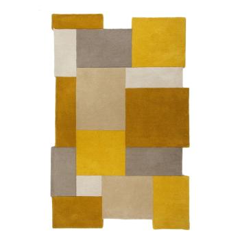 Żółto-beżowy wełniany dywan Flair Rugs Collage, 150x240 cm