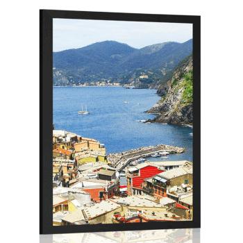 Plakat piękne wybrzeże Włoch - 30x45 black