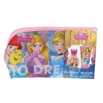 Disney Princess Princess zestaw Edt 50 ml + Żel pod prysznic 100 ml + Kosmetyczka dla dzieci